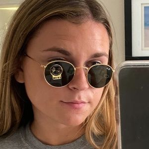 NWT Ray Ban Gold Frame Green Classic Sunglasses